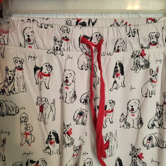 Sleep Sense "Eat Sleep Walk Dogs Repeat" Dog 2 Piece Pajamas Size Large - Picture 6 of 9